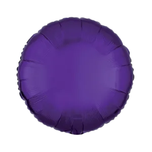 Mylar round purple balloon
