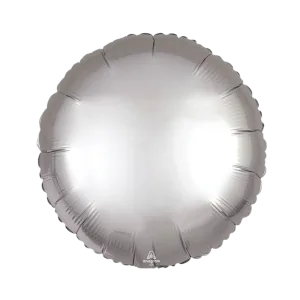 Round mylar silver balloon