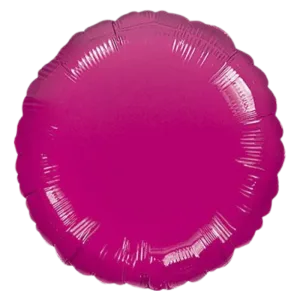 18 inch round fuchsia pink mylar balloon
